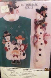 MAKE A SNOWPEOPLE READY MADE SWEATSHIRT,WALL HANGING PATTERN